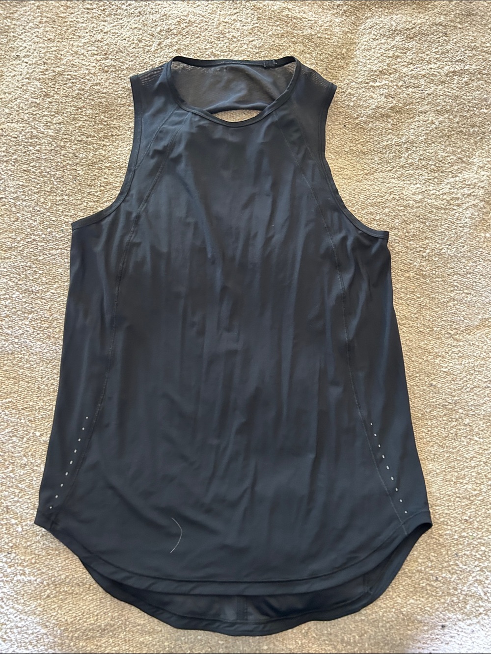 lululemon athletica Black Performance Tank with Back Keyhole
